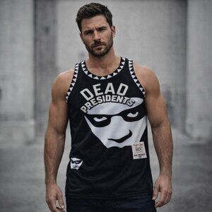 Headgear Classics Black Dead Presidents 1995 Basketball Jersey Size Medium (NWT)